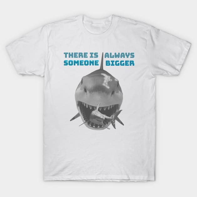 Megalodon and Great White Shark T-Shirt by ALBOYZ